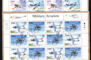 2000 Ireland Military Aviation Stamp 30p/38c &amp; 45p/57c Stamp Sheetlet Plate 1A1A1A1A Fine CDS Used with Dublin cancel of 9th October 2000 (First day of issue)