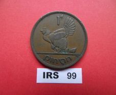 Irish Republic. One Penny (1940) Rare Year!