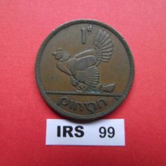 Irish Republic. One Penny (1940) Rare Year!