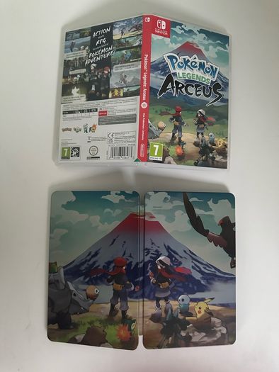 Nintendo Switch Pokemon Arceus game with Steelbook