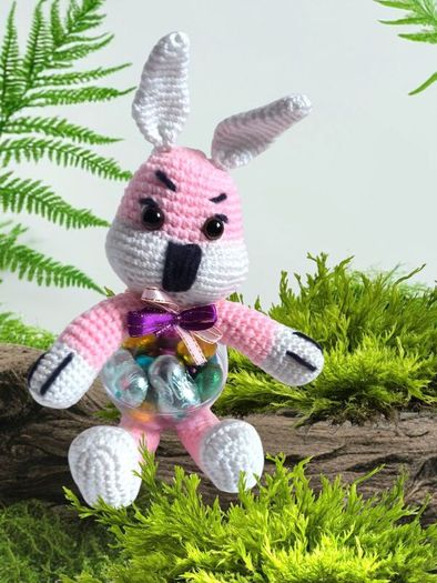 Handmade Crochet Easter Bunny Kids Gift Personalised Easter Bunny Toy