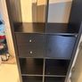 Black-brown Ikea KALLAX cabinet Image 2