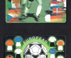 2000 Gibraltar 25 unit European Football Cup (Siemens - S5 (Module 33)) Phone Card