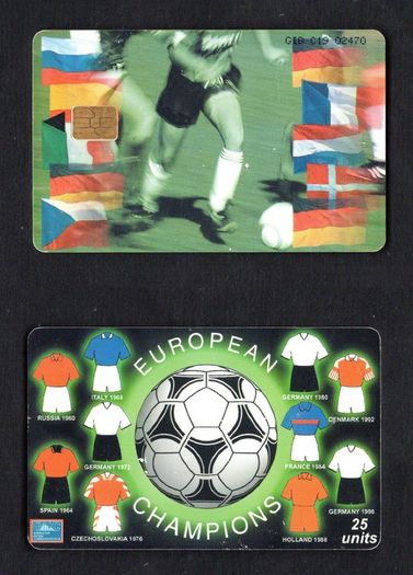 2000 Gibraltar 25 unit European Football Cup (Siemens - S5 (Module 33)) Phone Card