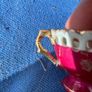 Vintage pierced cup and saucer Image 5