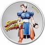 2021 Fiji 50 Cents Silver Coloured Bullion Coins - Street Fighter II Set of 1oz x 4 Coins. Proof- like. Complete collection.( In Capsules) Image 3