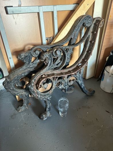 Antique Bench ends.