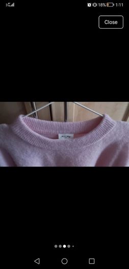 American Vintage pale pink sweater
