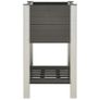 Garden Raised Bed with Shelf 75x50x90 cm WPC Grey Image 3
