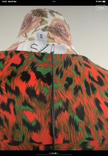 dress Bnwt wrap effect midi dress JS Millennium dress khaki & orange animal print
