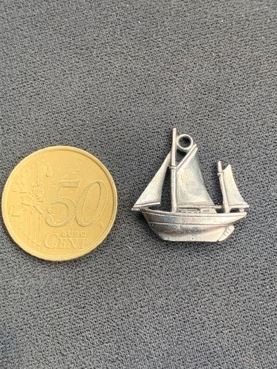 Silver Boat Pendant