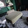 Footstool Green velvet vintage style footstool Image 9