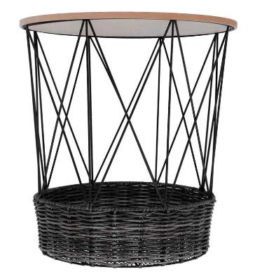 BRAND NEW Modern Coffee Table Storage Basket Round Hollow Side Table Home Living Room Decoration Storage Table Home Furniture