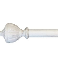 2.9m white & gold curtain pole 28mm