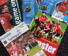 Munster Rugby Programmes - Heineken Cup- Individually Priced