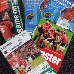 Munster Rugby Programmes - Heineken Cup- Individually Priced