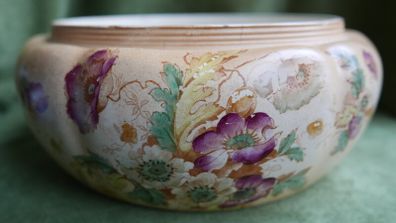 Antique Hand-Painted Bowl 9,5"  x  4,5"