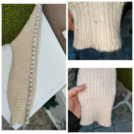 Vintage Aran SweaterSize Small to medium  Measurements are in the photos