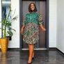 African Fabric Shirt Dress Image 7