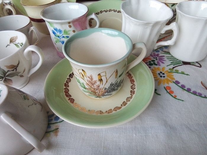 Odd Coffee Cups + Saucers