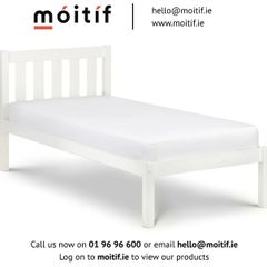 Luna Single Bed - Surf White