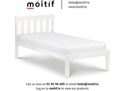 Luna Single Bed - Surf White