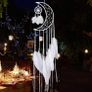 White Dream Catcher Handmade Moon Design with Feathers Dreamcatcher Wall Hanging Home Decoration Ornament Christmas Festival Craft Gift (FREE POSTAGE) Image 6