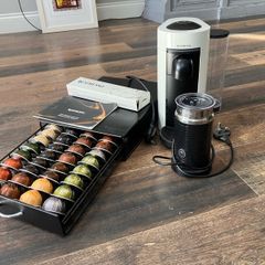 Nespresso machine with milk frother