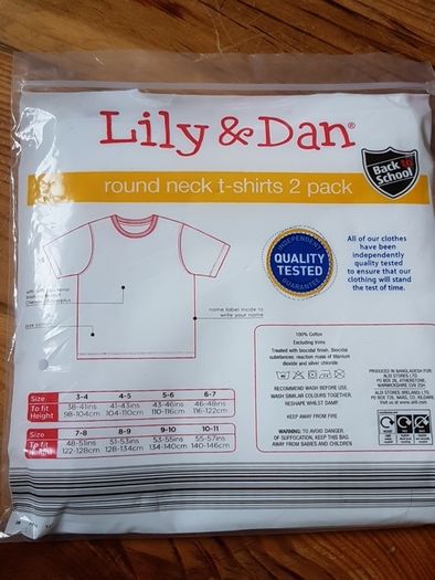 BNIP 2 White Teeshirts Age 4-5