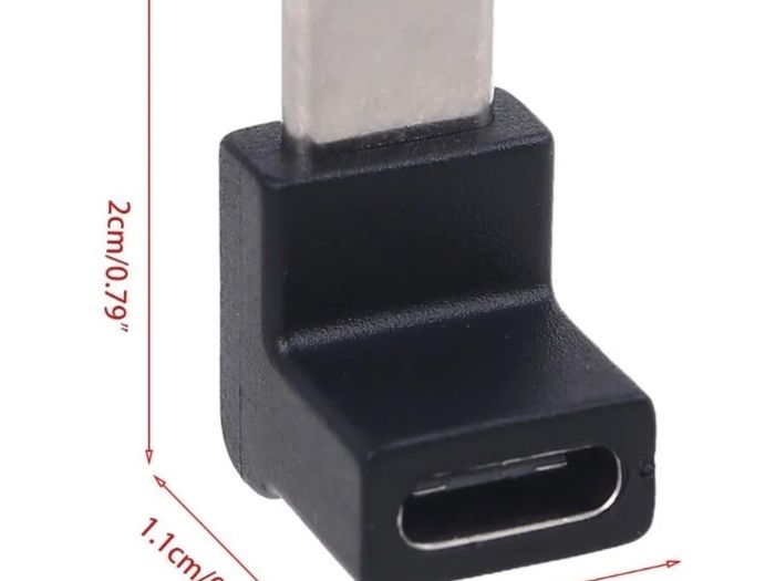 NEW Right Angle 90 Degree USB 3.1 Type C Male to Female USB C Converter Adapter