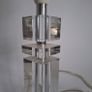 Glass & Chrome Table Lamp Image 2