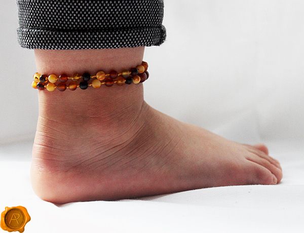 Genuine Raw Unpolished Baltic Amber Teething Beads Necklace Double Bracelet Anklet Healing Amber Beads with LUXURY GIFT BOX