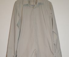 hugo boss  long sleeve shirt size xl 16.5 sand in fab condition