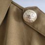 River Island Khaki Utility Blouse with Gold Buttons Sz 12 UK Image 9