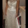 Vintage lace ivory wedding dress size 10 UK Image 10