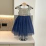 Brand New Navy & Cream Girls Dress from Sugar Plum. Age UK 2yrs / EU 92 Image 2