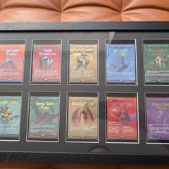 Custom framed Magic The Gathering The Hobbit Book Cover Surge Foil Editions