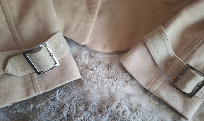Karen Millen Beige Moleskin Biker Jacket
