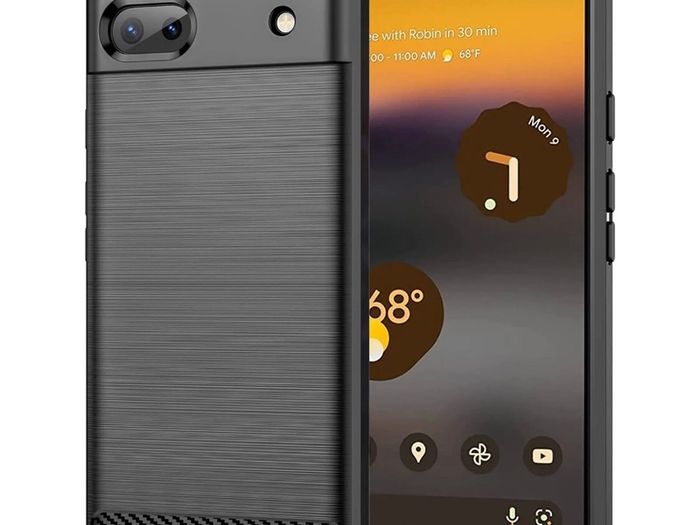 Shockproof Case For Google Pixel 6A 7 Carbon Fibre Effect Back Cover