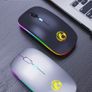 I-Mice 2-mode Rechargeable Wireless Bluetooth Ultra Slim Backlit Mouse. Image 6