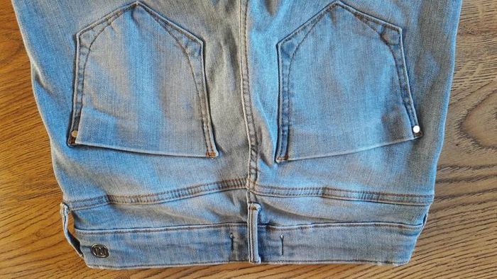 River island light blue faded skinny jeans size uk4