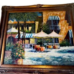 Large oil painting on canvas