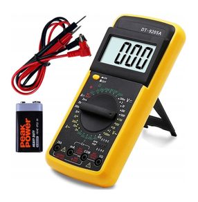 New Large LCD Digital Electric Multimeter 9205A + 9V Battery + Cables #360
