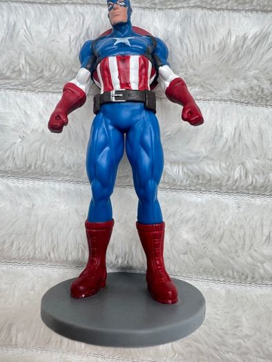 Captain America approx. 9 cm. Disney Super Hero Figure Marvel Cake Topper Used Please see photos