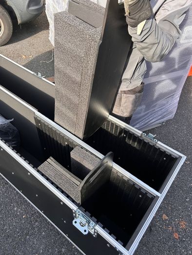 Pro TV Adjustable size Flight Case 65" to 86" Video Display Screen Case