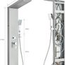 Bath Shower Mixer Shower Tower Panel System with Shower Head and Hose Mixer Rai Waterfall 2 Modes Massage Jets Handset Stainless Steel Image 2