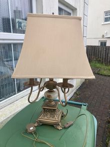 Four bulb vintage table lamp free postage