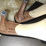 Vintage Gucci Black Leather Buckle Heel Image 10