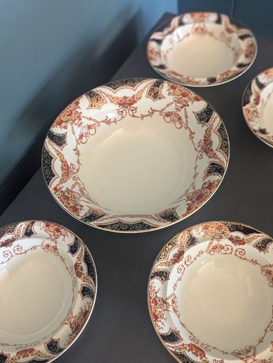 Myott & Son The Regal 7 Piece English China Dessert Set - Beautiful Christmas gift