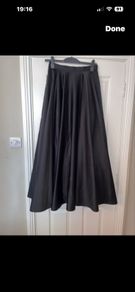 First Avenue maxi black occasion skirt w netting